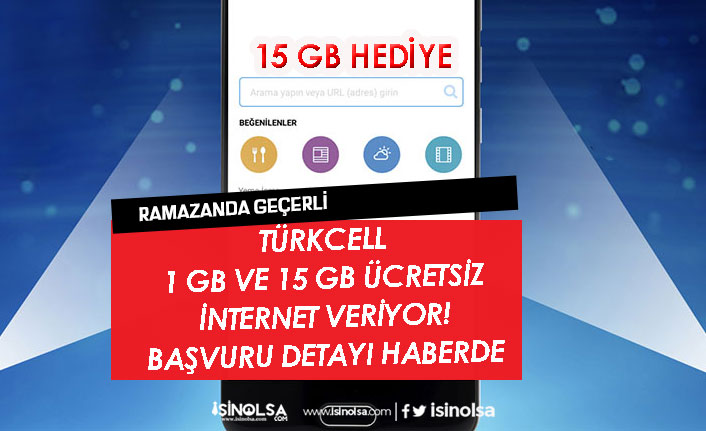 Türkcell Ramazan Paketi Ücretsiz 1 GB İnternet Başvurusu Nasıl Yapılacak!