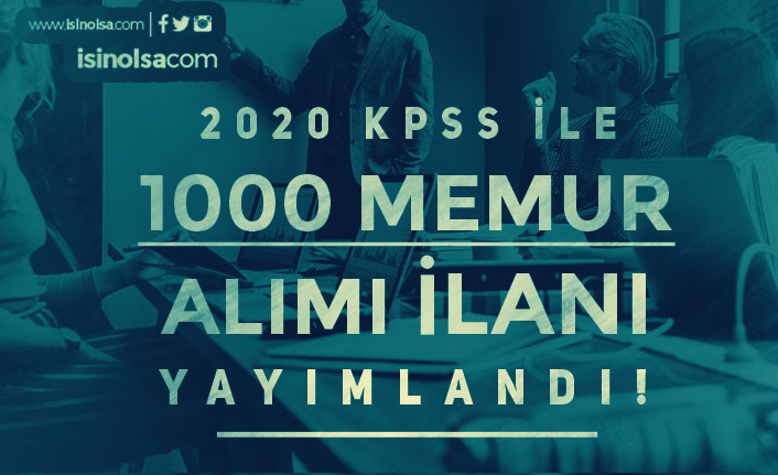 Başkanlığa Türkiye Geneli 1000 Memur Alımı İlanı Yayımlandı