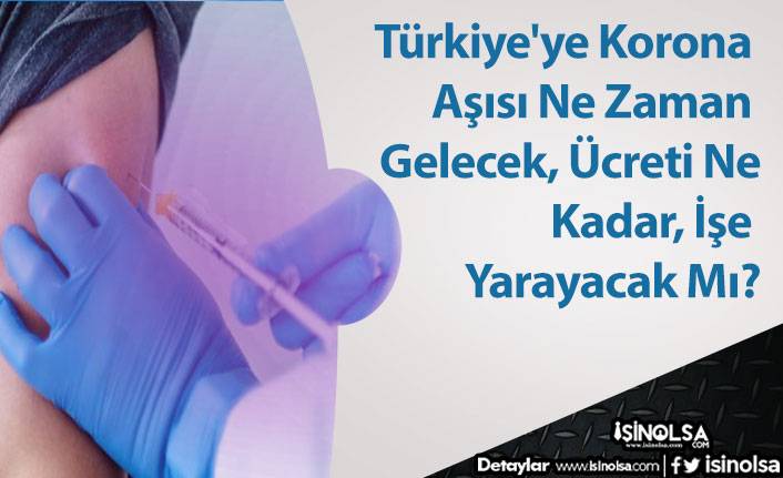 Türkiye'ye Korona Aşısı Ne Zaman Gelecek, Ücreti Ne Kadar, İşe Yarayacak Mı?