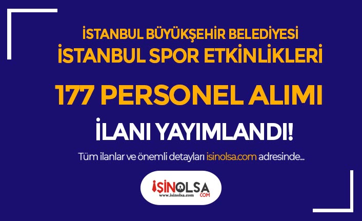 İBB İstanbul Spor Etkinlikleri 177 Antrenör ve Personel Alımı İlanı Yayımladı!