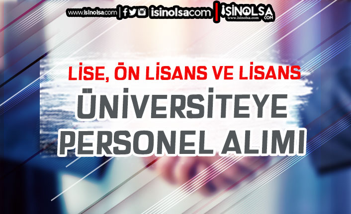 İstanbul Medeniyet Üniversitesi 4/B 18 Sözleşmeli Personel Alımı - Lise, Ön Lisans, Lisans