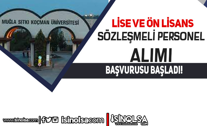 Sıtkı Koçman Üniversitesi KPSS Girmiş Olmak Şartı ile 12 Personel Alımı