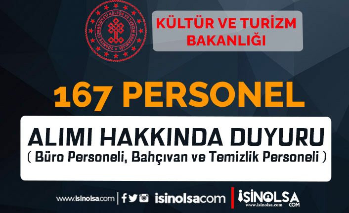 Kültür Bakanlığı 167 Büro ve Temizlik Personeli Alımı Sonuçları ve KPSS Puanı