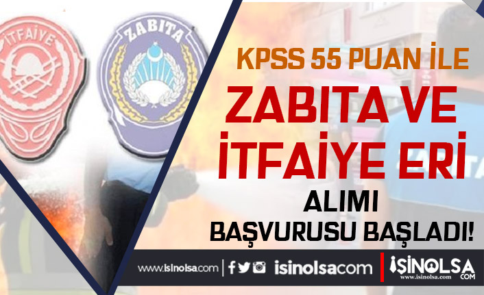 55 KPSS Puanı İle Zabıta Memuru ve İtfaiye Eri Alımı Başladı ( Tefenni Belediyesi )
