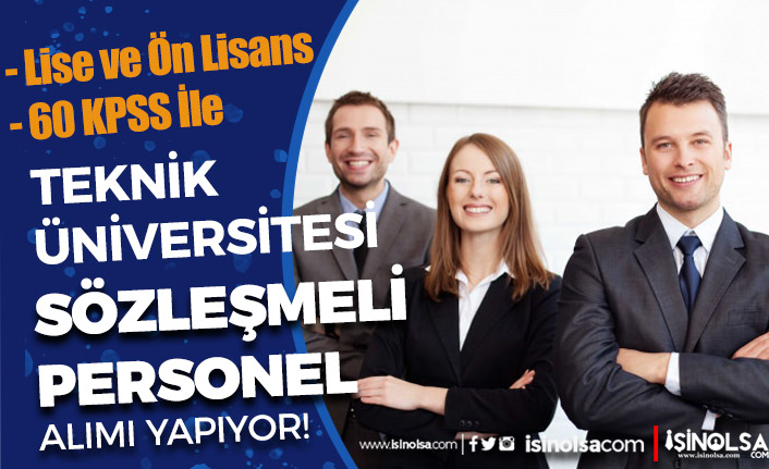 Eskişehir Teknik Üniversitesi 22 Sözleşmeli Personel Alımı - KPSS En Az 60 Puan