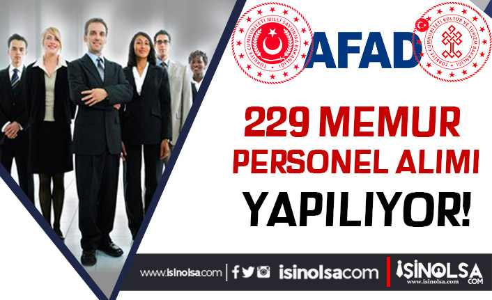 MSB, AFAD ve Kültür Bakanlığı 229 Memur Personel Alımı Sona Eriyor!