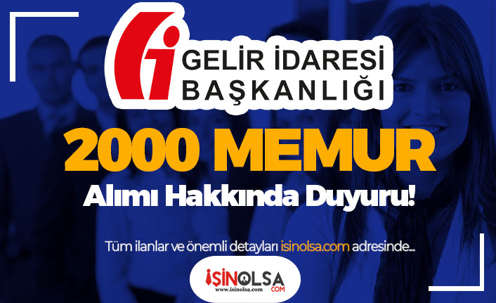 Gelir İdaresi 2000 Memur Alımı ( GUY ) Sınavı Ertelendi!