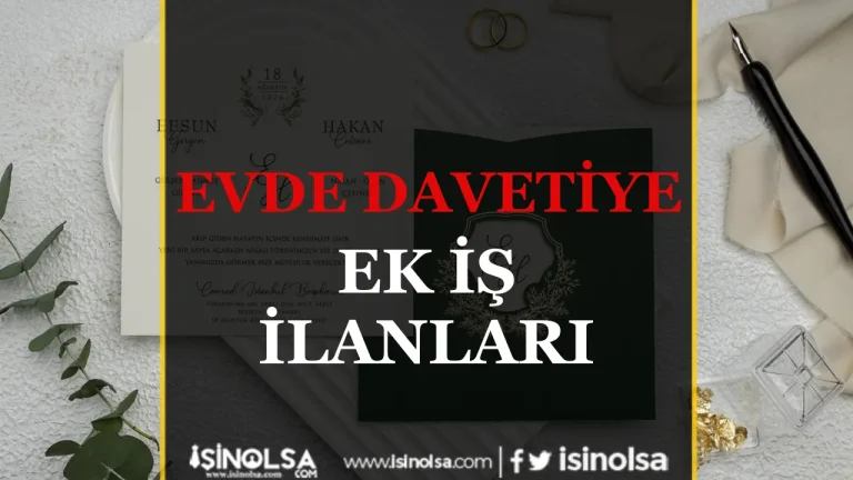 Evde Davetiye Katlama ve Paketleme ile Ek İş Sağlayın 20 Evde davetiye Ek İş İlanları