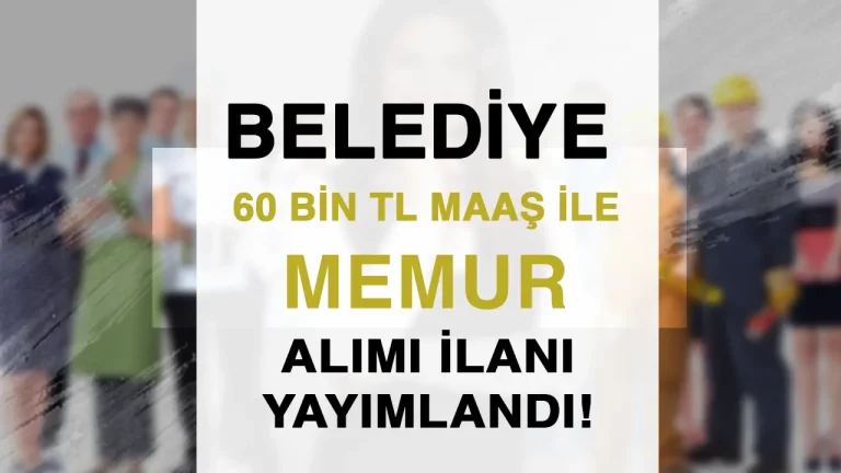 Belediye 60 Bin TL Maaş İle Lisans mezunu Memur Alımı İlanı ( Bolvadin Belediyesi ) 5 belediye memur alimi