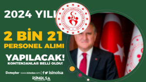 GSB 2024 yılı 2 Bin 21 Personel Alımı İlanı Kontenjan Dağılımı ve Şartlar?