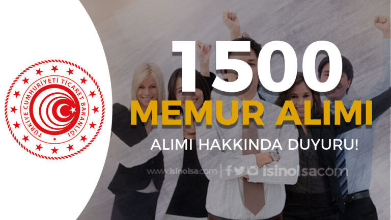 Ticaret Bakanlığı KPSS 2023/2 İle 1500 Personel Alımı Hakkında Duyuru Geldi! 8 basliksiz 1 2