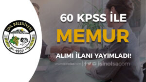 İdil Belediyesi Memur Alımı İlanı 2024 – 60 KPSS ile