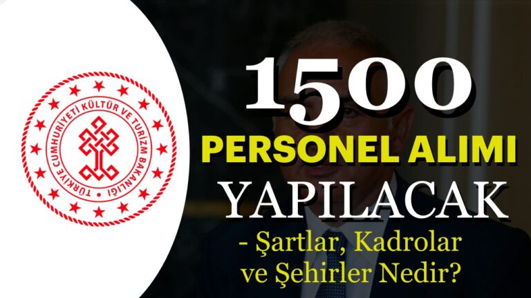 Kültür Bakanlığı 1500 Sözleşmeli Personel Alımı Yapacak! Şartlar? 21 kultur bakanligi 1500 personel alimi