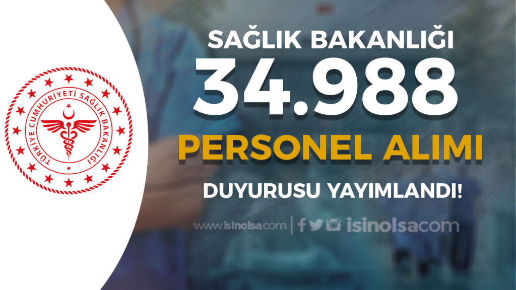 Sağlık Bakanlığı 34 Bin 988 Personel Alımı Kararı Resmi Gazetede! 1 saglik bakanligi 1
