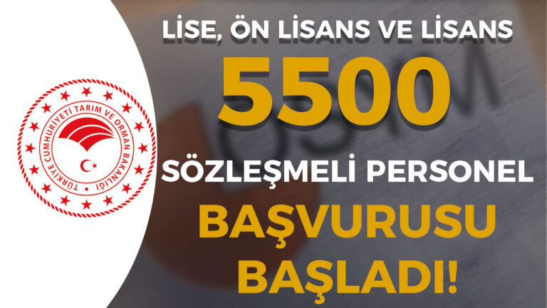 Tarım Bakanlığı 5500 Sözleşmeli Personel Alımı Başvurusu Başladı! 9 tarim bakanligi personel alimi1