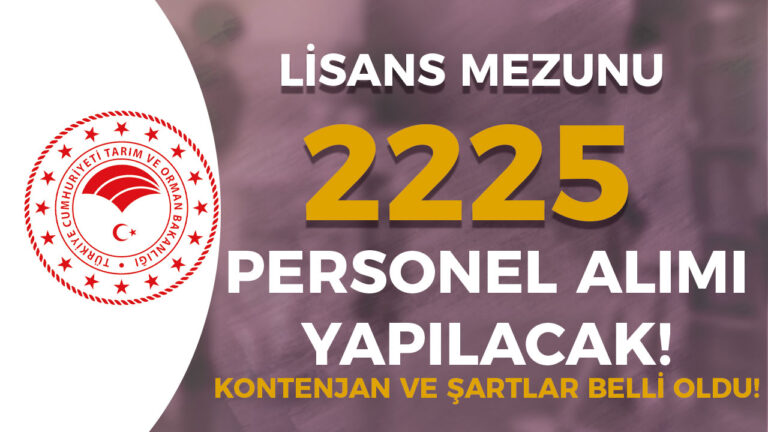 Tarım Bakanlığı KPSS 2024/4 İle 2225 Personel Alımı Kontenjanları 3 tarim bakanligi1