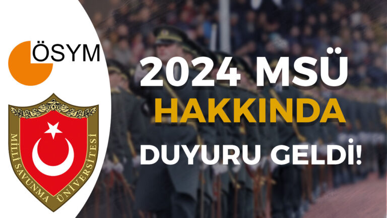 2024 MSÜ Sınav Sonuçları ve Cevap Anahtarı 8 2024 msu1