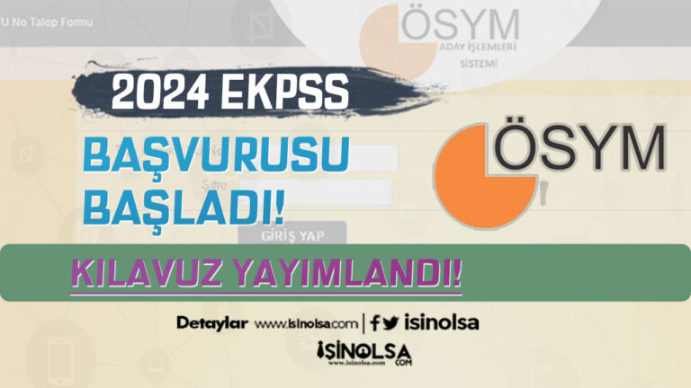 2024 EKPSS Başvurusu Başladı! Kılavuz Yayımlandı! 25 e k p s s b a s v u r u s u 8