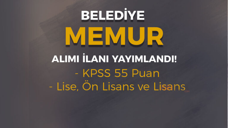 Bahşılı Belediyesi Memur Alımı İlanı - 55 KPSS ve En Az Lise 2 belediye memur alimi4