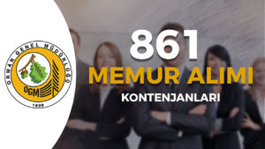 OGM 861 Memur Personel Alımı Dolu Boş Kadroları