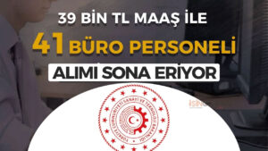 Sanayi Bakanlığı 41 Büro Personeli Alımı Taban KPSS Puanı?