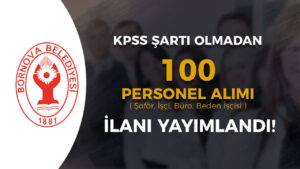 İzmir Bornova Belediyesi 100 Kamu İşçi Alımı İlanı! KPSS Şartı Yok