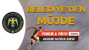 Belediye Ücretsiz POMEM, PMYO ve MSÜ Parkur Hazırlık Kursu Düzenliyor! İşte Kayıt Tarihi