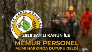 OGM 2828 Sayılı Kanun İle KPSS siz Memur Alımı Atama Duyurusu