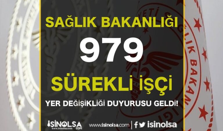 Sağlık Bakanlığı 979 Sürekli İşçi İller Arası Yer Değişikliği Başvurusu Başladı! 19 isin olsa arkaplan 48