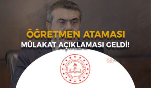 MEB Öğretmen Atamasında Mülakat Açıklaması Geldi!