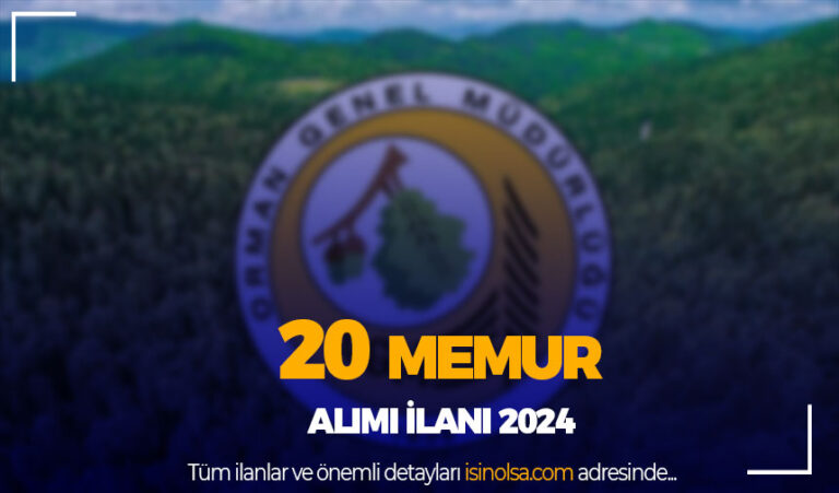 OGM Sözleşmeli 20 Orman Mühendisi Alımı 2024 7 ogm 20 memur alimi