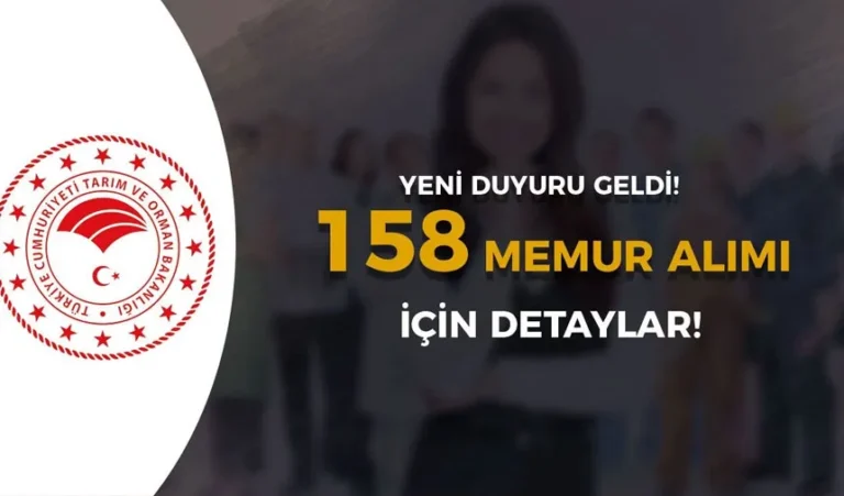 Tarım Bakanlığı 158 Memur Alımı Hakkında Duyuru Yayımlandı! 8 tarim bakanligi 158 memur