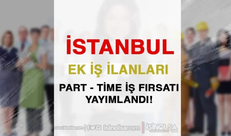 istanbul ek is ilanlari
