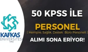 Kafkas Üniversitesi 26 Sözleşmeli Personel Alımı İlanı