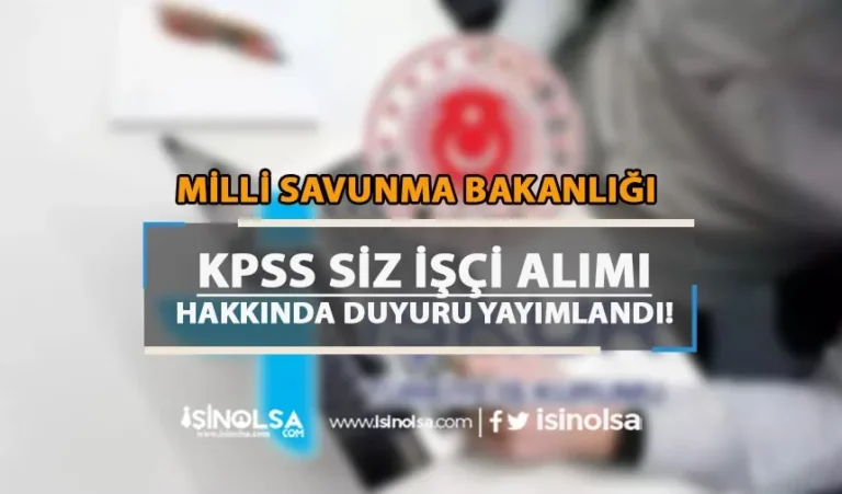 MSB KPSS siz İşçi Alımı Hakkında Duyuru Yayımlandı! Hak Kazanan Adaylar... 10 msb isci alimi 3