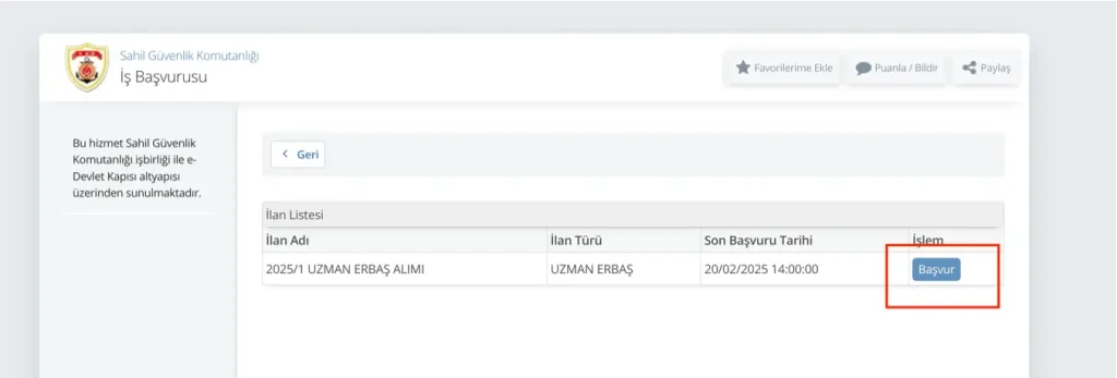 Sahil Güvenlik 2025/1 400 Uzman Erbaş Alımı Başvurusu Sona Eriyor! 2 sahil guvenlik 2