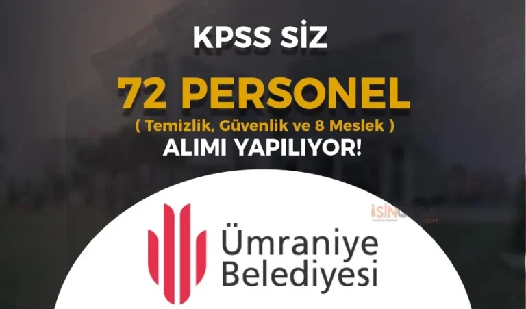Ümraniye Belediyesi 72 Personel Alımı Yapıyor!( Temizlik ve Güvenlik ) 7 u m t r a i y e b e l e d i y e s i