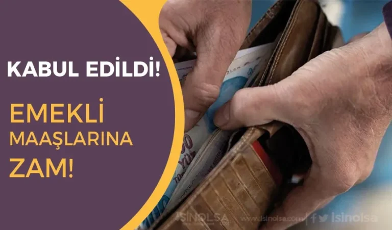 Vergi Paketi Kabul Edildi: Emeklilere Büyük Müjde 21 emekli maas zzam