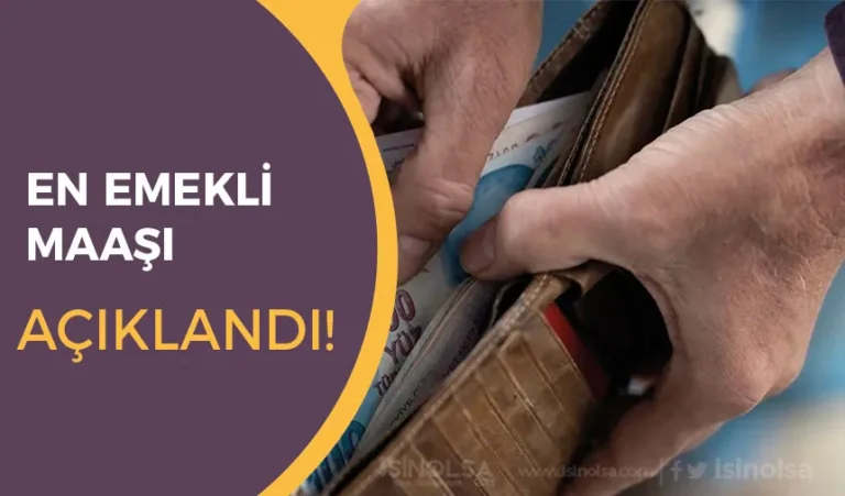 En Düşük Emekli Maaşı 12.500 TL Olarak Açıklandı! 24 en dusuk emekli maasi