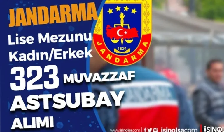 Jandarma JAMYO 323 Astsubay Alımı 2024 ( Kadın-Erkek )! TYT Taban Puan? 2 jandarma astsubay