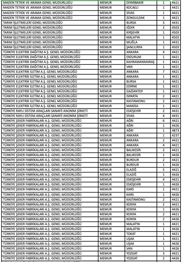 Kamuya KPSS 2024/2 İle 317 Düz Memur Alımı Yapacak! Nitelik Kodları Nedir? 3 lisans 2 1