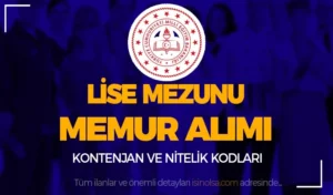 MEB KPSS 2024/6 Tercih Kılavuzu Lise Mezunu Memur Alımı Kontenjan ve Nitelik Kodları