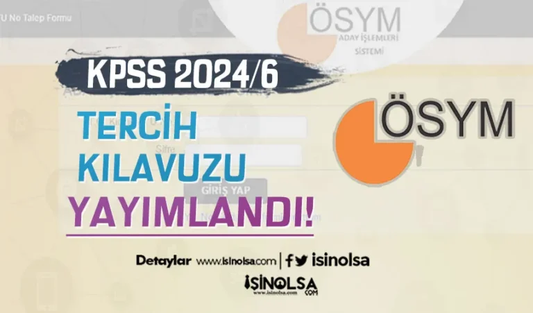 KPSS 2024/6 Tercih Kılavuzu İle Memur Alımı Yayımlandı! 2 meb tercih kilavuzu