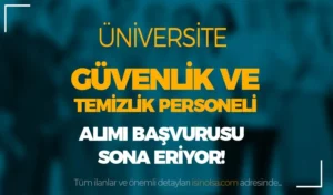 Ordu Üniversitesi ( ODÜ ) 15 Personel ( Güvenlik ve Temizlik ) Alımı Sona Eriyor!