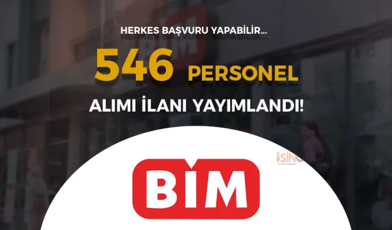 BİM İŞKUR İle 546 Personel Alımı Yapıyor! 5 bim personel alimi 1