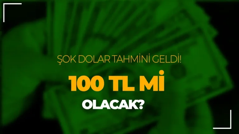 Doların Geleceği Ne Olacak? 100 TL mi Oluyor? Açıklama Geldi! 18 dolar tahmini
