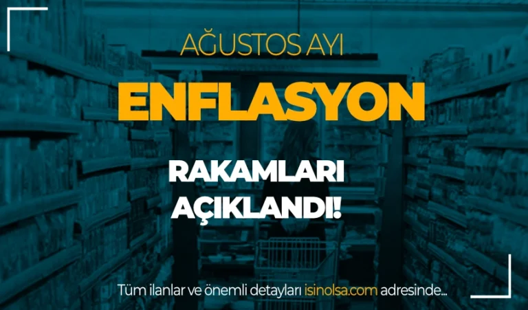 Ağustos Ayı Enflasyon Rakamları Açıklandı: Aylık %2,47, Yıllık %51,97 22 enflasyon