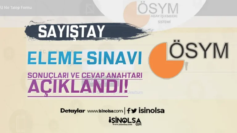 Sayıştay Eleme Sınavı Sonuçları ve Cevap Anahtarı Açıklandı 19 sayistay sonuclari
