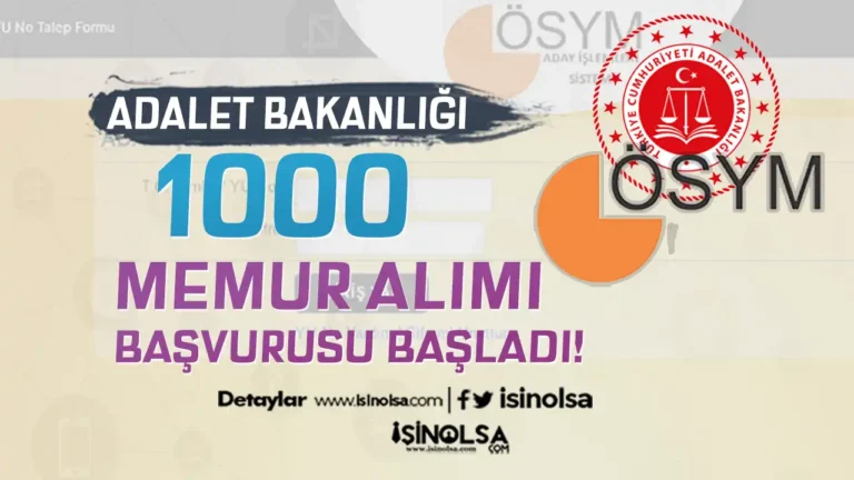 ÖSYM: Adalet Bakanlığı 1000 Hakim ve Savcı Adayı Alımı Başvurusu Başladı! 2 adalet bakanligi hakim ve savci