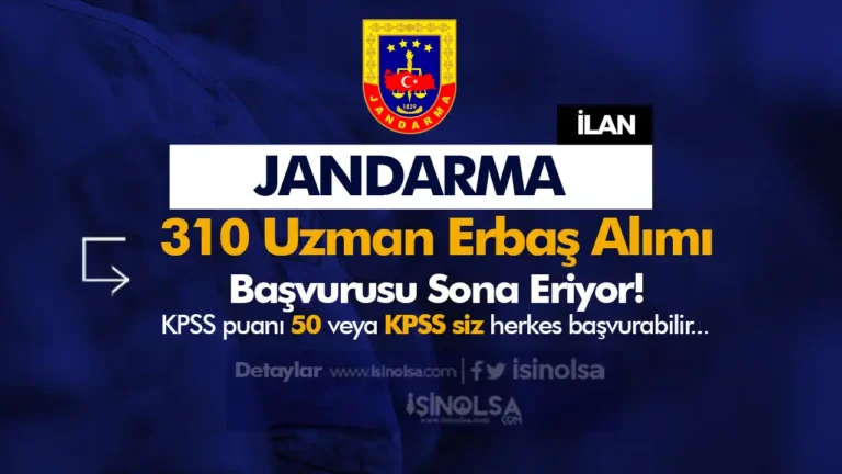 Jandarma 2025 Yılı 310 Lojistik ve Bando Uzman Erbaş Alımı Sona Eriyor 2 jandarma uzman erbas aimi lojistik